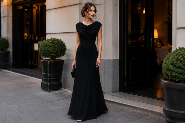 Chic Pleated Dress for Women